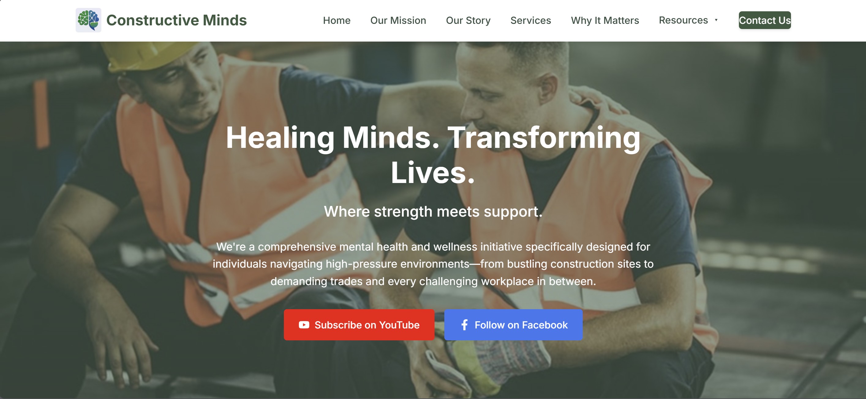 Screenshot of Constructive Minds project