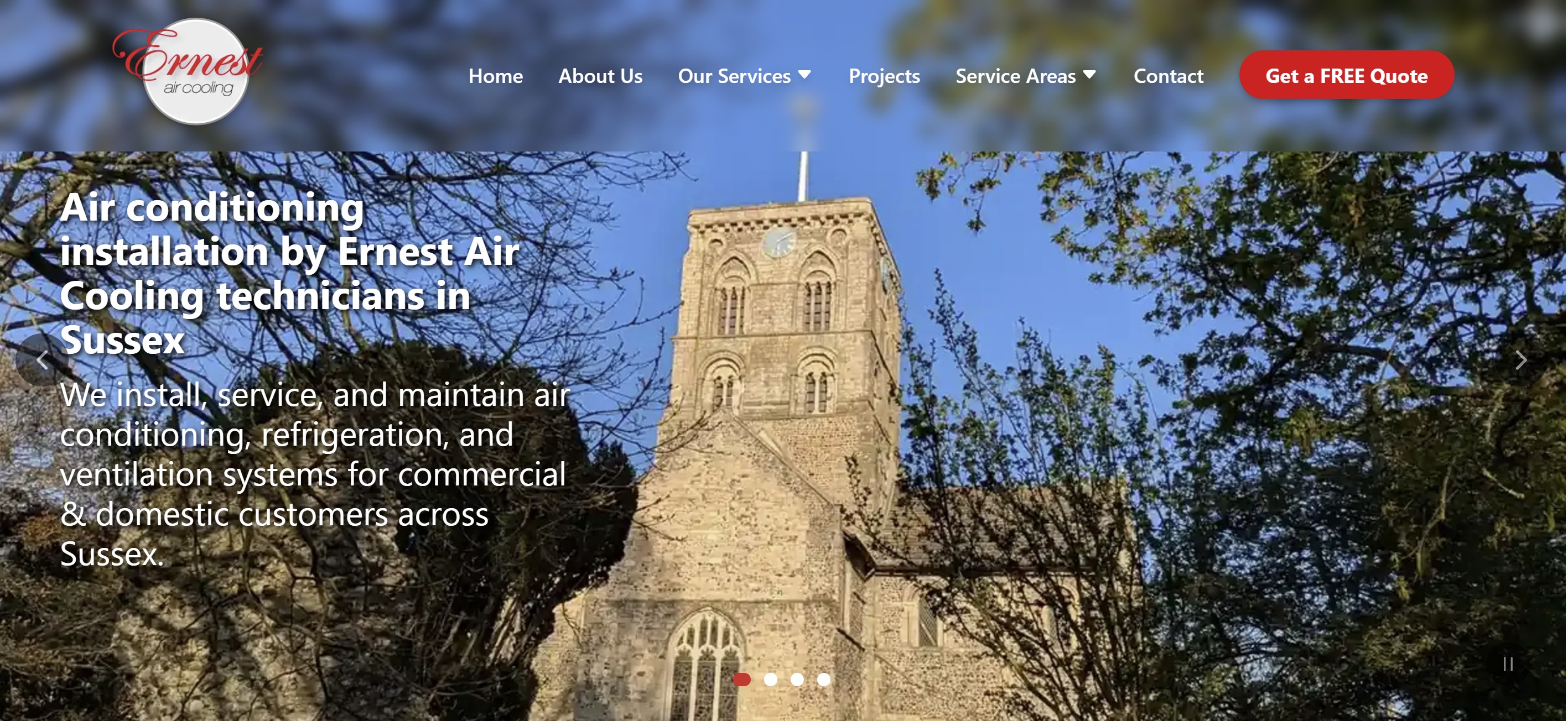 Screenshot of Ernest Air Cooling project