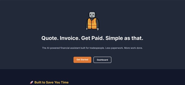 Screenshot of Invoice Buddy project