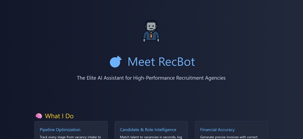 Screenshot of RecBot project