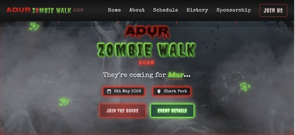 Screenshot of Zombie Walk project